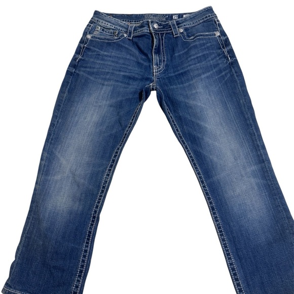 Miss Me Men's Dark Blue Relaxed Jeans - Picture 6 of 8